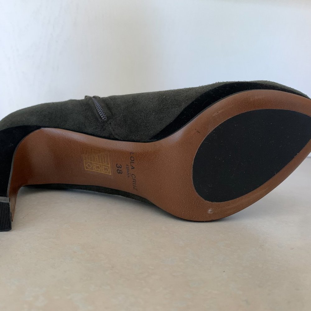 SOLD Lola Cruz Grey Suede Booties - Picture 2 of 11